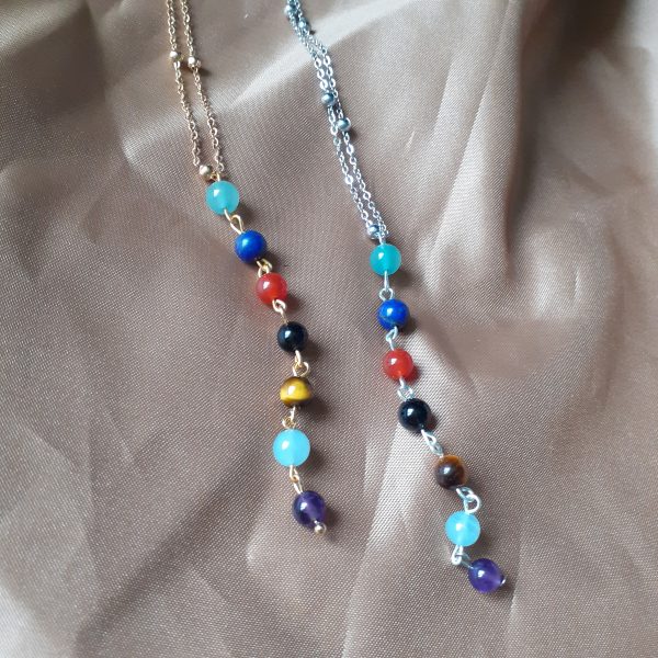 Collier 7 chakras pendentifs - Image 8