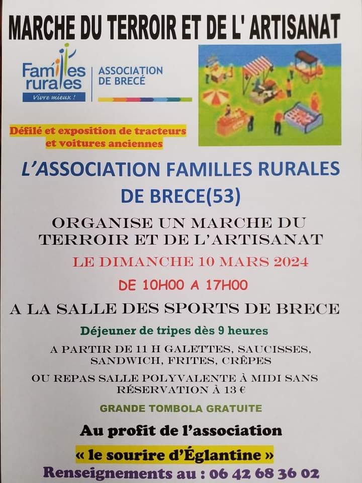 Lire la suite à propos de l’article Marché de l’artisanat et du terroir de Brecé (53)