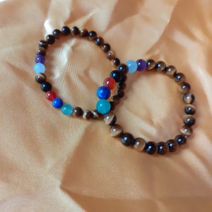 Bracelet 7 chakras oeil de tigre