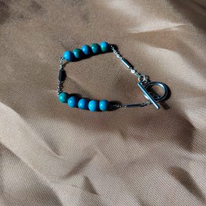 Bracelet perle bleu