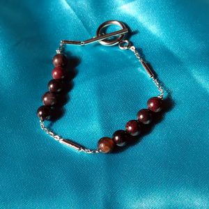 Bracelet perle marron foncé