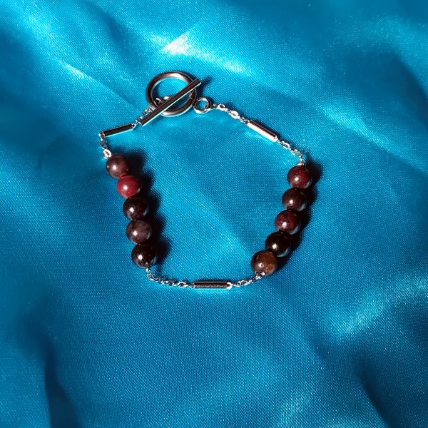 Bracelet perle marron foncé - Image 3