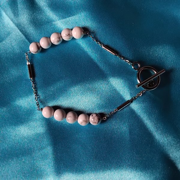 Bracelet perle blanc - Image 4